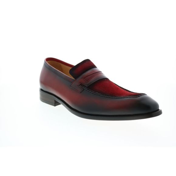 Carrucci Mens KS478-120SC Red Shoes (NWT) - Picture 2 of 7